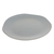 Plato llano de cerámica - Plato llano de cerámica moderno hecho a mano en tono gris mate