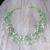 Aventurine and cultured pearl waterfall necklace, 'Cascade in Mint' - Handmade Aventurine and Cultured Pearl Waterfall Necklace (image 2b) thumbail