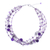 Multi-gemstone waterfall necklace, 'Purple Glam' - Hand-Crafted Multi-Gemstone Waterfall Necklace in Purple