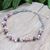 Multi-gemstone beaded necklace, 'Autumn Rose' - Delicate Rhodonite Cultured Pearl and Quartz Beaded Necklace (image 2b) thumbail