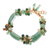 Gold-accented aventurine and quartz beaded bracelet, 'Green Touch' - Aventurine & Quartz Beaded Bracelet with Gold Filled Accents