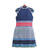 Cotton blend sheath dress, 'Blue Heirloom' - Hmong Hill Tribe-Inspired Cotton Blend Sheath Dress in Blue