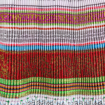 Etuikleid aus Baumwollmischung - Vom Hmong Hill Tribe inspiriertes Etuikleid aus Baumwollmischung in Grün