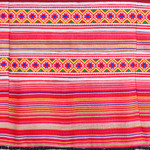 Cotton blend sheath dress, 'Red Heirloom' - Hmong Hill Tribe-Inspired Cotton Blend Sheath Dress in Red