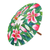 Cotton and bamboo parasol, 'Lily Days' - Hand-Painted Lily-Themed Cotton and Bamboo Parasol