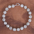 Lava stone and hematite beaded necklace, 'Blazing Silver' - Silver-Toned Lava Stone and Hematite Beaded Necklace (image 2b) thumbail