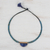 Multi-gemstone beaded pendant necklace, 'Lunar Truths' - Multi-Gemstone Beaded Necklace with Lapis Lazuli Pendant (image 2b) thumbail