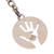 Brass key chain, 'United Generations' - Inspirational Brass Key Chain with Brushed-Satin Finish (image 2c) thumbail