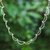 Sterling silver link necklace, 'Ethereal Orbits' - Sterling Silver Link Necklace in a Brushed-Satin Finish (image 2) thumbail