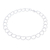 Sterling silver link necklace, 'Ethereal Orbits' - Sterling Silver Link Necklace in a Brushed-Satin Finish (image 2c) thumbail