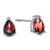 Garnet drop earrings, 'Perseverance Blessing' - Sterling Silver Drop Earrings with Pear-Shaped Garnet Gems