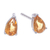 Citrine drop earrings, 'Abundance Blessing' - Sterling Silver Drop Earrings with Pear-Shaped Citrine Gems