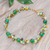 Gold-accented multi-gemstone beaded necklace, 'Spring Vibe' - Multi-Gemstone Beaded Necklace with 18k Gold-Plated Clasp