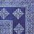 Cotton batik tablecloth, 'Ceremonial Splendor' - Handcrafted Cotton Tablecloth with Batik Motifs in Blue