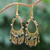 Gold-accented tourmaline waterfall earrings, 'Chic Colors' - Waterfall Earrings with Gold Accents and Tourmaline Beads (image 2) thumbail