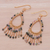 Gold-accented tourmaline waterfall earrings, 'Chic Colors' - Waterfall Earrings with Gold Accents and Tourmaline Beads (image 2b) thumbail