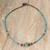 Multi-gemstone macrame pendant necklace, 'Delicate Touch' - Multi-Gemstone Macrame Pendant Necklace from Thailand (image 2b) thumbail