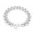 Sterling silver link bracelet, 'Diverse Dimension' - Brushed-Satin Finished Modern Sterling Silver Link Bracelet (image 2c) thumbail