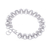 Sterling silver link bracelet, 'Diverse Dimension' - Brushed-Satin Finished Modern Sterling Silver Link Bracelet (image 2d) thumbail