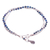 Lapis lazuli and silver beaded charm bracelet, 'My Intellectual Day' - Blue-Toned Lapis Lazuli and Silver Beaded Charm Bracelet (image 2c) thumbail