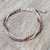 Garnet and silver beaded charm bracelet, 'My Lovely Day' - Red-Toned Natural Garnet and Silver Beaded Charm Bracelet (image 2) thumbail