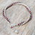 Garnet and silver beaded charm bracelet, 'My Lovely Day' - Red-Toned Natural Garnet and Silver Beaded Charm Bracelet (image 2b) thumbail
