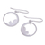 Sterling silver dangle earrings, 'Relaxing' - 925 Silver Cat Dangle Earrings with Brushed-Satin Finish (image 2c) thumbail