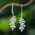 Sterling silver dangle earrings, 'Fern Flair' - Sterling Silver Fern Leaf Dangle Earrings from Thailand