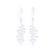 Sterling silver dangle earrings, 'Fern Flair' - Sterling Silver Fern Leaf Dangle Earrings from Thailand thumbail