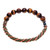 Multi-gemstone beaded stretch bracelet, 'Earth Journey' - Multi-Gemstone Beaded Stretch Bracelet in Brown and Green