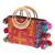 Cotton and natural fiber blend handle bag, 'Hill Tribe's Joy' - Traditional Cotton and Natural Fiber Blend Handle Bag