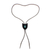 Howlite and leather bolo tie, 'Turquoise Shield' - Leather Bolo Tie with Howlite Stone & Silver-Plated Accents thumbail