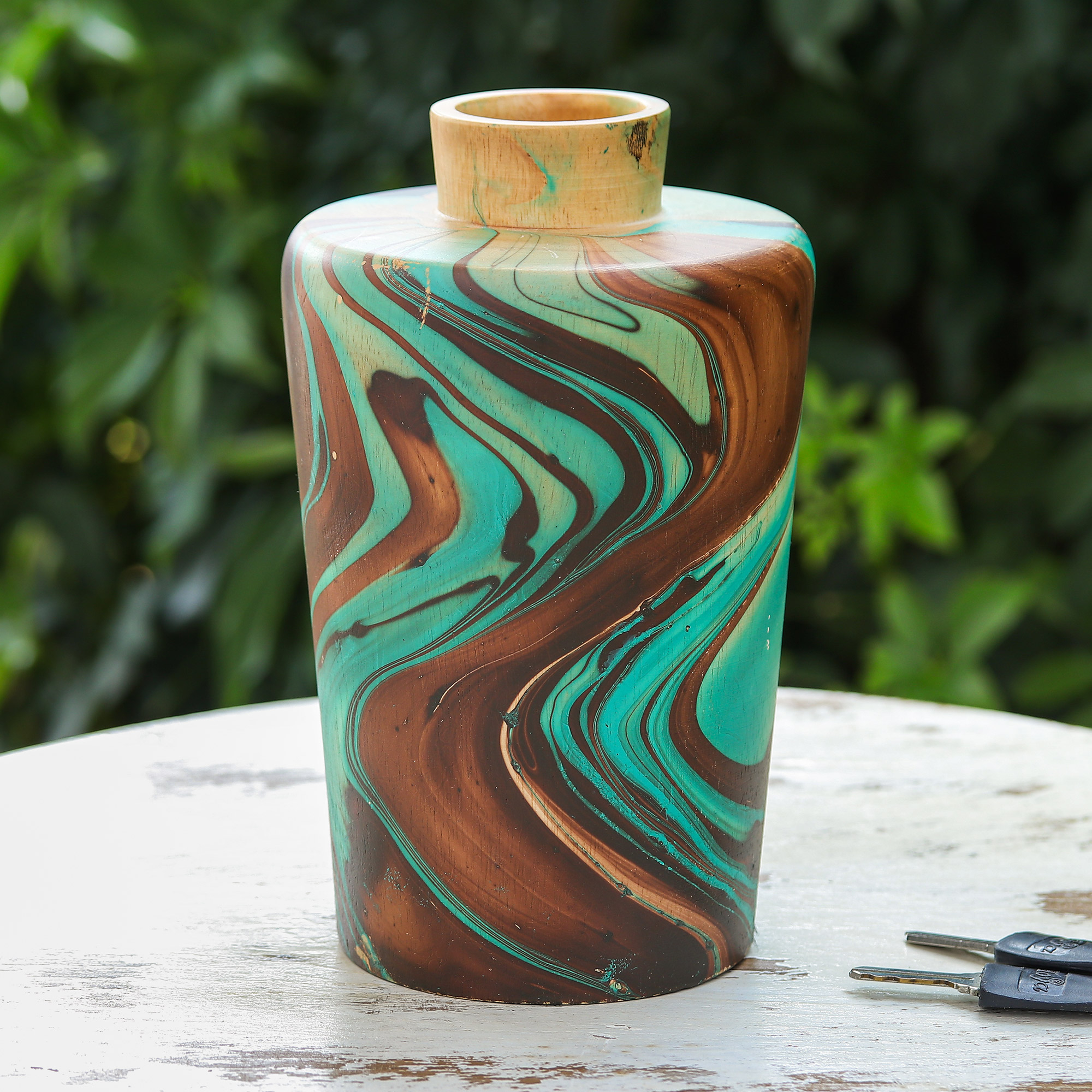 Turquoise Ceramic Vase