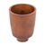 Wood decorative vase, 'Chocolate Beauty' - Handcrafted Minimalist Brown Mango Wood Decorative Vase
