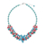 Howlite and glass beaded necklace, 'Summer Blossoming' - Floral Howlite and Glass Beaded Necklace from Thailand