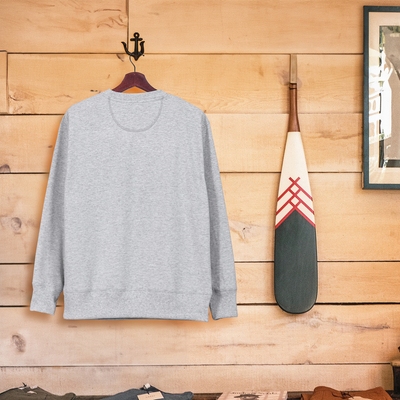 Jersey de hilo reciclado - suéter tipo jersey de hilo 100% reciclado en gris
