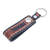 Leather keychain, ' A Dark Key to Success' - Handcrafted Black and Brown Leather Keychain from Thailand