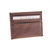 Leather card holder, 'Businessman in Brown' - Lined Brown Leather Card Holder with 1 Pocket and 6 Slots