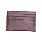 Leather card holder, 'Businessman in Brown' - Lined Brown Leather Card Holder with 1 Pocket and 6 Slots