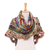 Crocheted Shawl, 'Free Spirit' - Handcrafted Colorful Crocheted Acrylic Capelet with Tassels