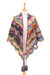 Crocheted Shawl, 'Free Spirit' - Handcrafted Colorful Crocheted Acrylic Capelet with Tassels