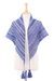 Wool blend capelet, 'Inner Blue' - Handcrafted Knit Wool Blend Capelet in Blue and Purple
