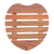 Wood pot stand, 'Romantic Banquet' - Heart-Shaped Teak Wood Pot Stand Handcrafted in Thailand
