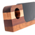 Altavoz de teléfono de madera - Altavoz para smartphone de madera de teca hecho a mano con rayas marrones
