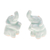 Räucherstäbchenhalter aus Celadon-Keramik - Paar elefantenförmige Seladon-Keramik-Räucherstäbchenhalter