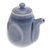 Vinagrera de cerámica - Vinagrera de cerámica azul claro hecha a mano con acabado craquelado