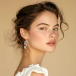 Multi-gemstone beaded cluster dangle earrings, 'Heaven's Jewels' - Blue-Toned Multi-Gemstone Beaded Cluster Dangle Earrings