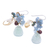 Multi-gemstone beaded cluster dangle earrings, 'Heaven's Jewels' - Blue-Toned Multi-Gemstone Beaded Cluster Dangle Earrings (image 2b) thumbail