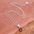 Halskette mit Granat-Anhänger - Natürliche einkarätige ovale Granatstein-Anhänger-Halskette