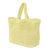 Bolso de algodón de ganchillo - Cartera de algodón minimalista a ganchillo en tonos citron